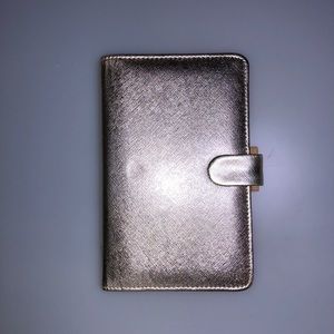 Filofax gold saffiano compact personal organizer